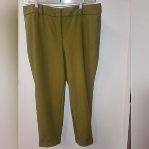 Loft Plus Slim Fit Green Trousers 16Plus